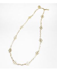 Tory Burch Large Clover Necklace in Gold (Metallic) - Lyst