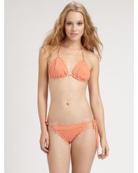 Anna Kosturova | Orange Two-Piece Crochet Bikini | Lyst