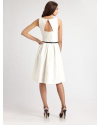 David Meister | White Belted Dance Dress | Lyst