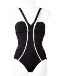 Spanx | Black One-piece Halter Swimsuit | Lyst
