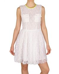 MSGM | White Lace Dress | Lyst