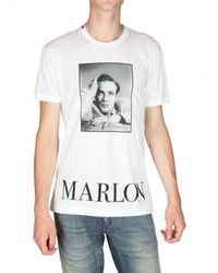 Dolce & Gabbana | White Marlon Brando Print Jersey T-shirt for Men | Lyst