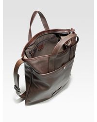 Ferragamo | Brown Leather Tote Bag for Men | Lyst