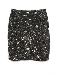 3.1 Phillip Lim | Blue Paint Splatter Drape Skirt | Lyst