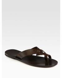 Dior Homme | Brown Leather Sandal for Men | Lyst