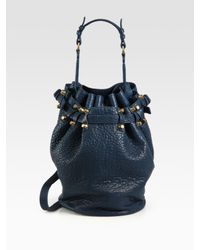 Lyst Alexander Go Drawstring Bag In Blue Alexander Women S Blue Go Drawstring Bag