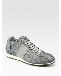 Fendi | Gray Softy Sneakers for Men | Lyst