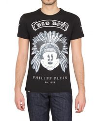 Philipp Plein | Black Bad Boy Swarovski Jersey T-shirt for Men | Lyst