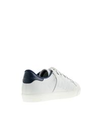 J.Crew | White Perforated Leather Procourt Sneakers for Men | Lyst