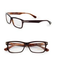 Tom Ford | Brown Square Acetate Frames for Men | Lyst