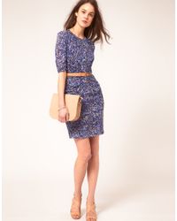 whistles multi petal print dress