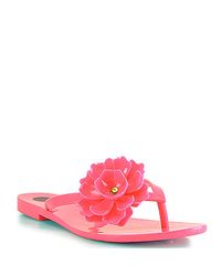 Melissa | Harmonic Flower - Pink Jelly Flower Thong Sandal | Lyst