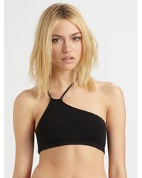 Helmut Lang | Black Asymmetric Bra | Lyst