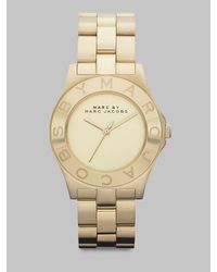 Marc By Marc Jacobs | Metallic Gold-finished Stainless Steel Bracelet Watch | Lyst