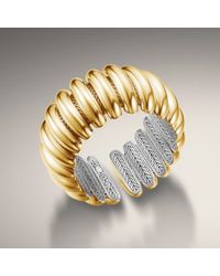 John Hardy | Metallic Concave Flex Cuff | Lyst
