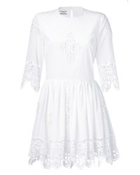 Lyst - By Malene Birger White Cotton Romantic Dress in White