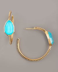 Stephen Dweck | Blue Turquoise Cathedral Hoop Earrings | Lyst