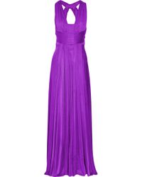 Issa | Purple Silk-chiffon Gown | Lyst