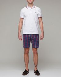 Fred Perry | White Twin Tipped Polo for Men | Lyst