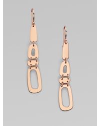Ippolita | Pink 18k Gold & Sterling Silver Linear Link Earrings | Lyst