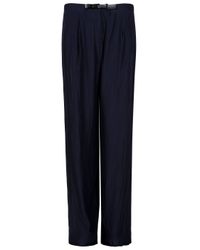 Acne Studios | Blue Lempicka Wide Leg Trousers | Lyst