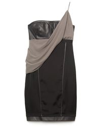 Alexander Wang | Black Draped Sash Dress | Lyst
