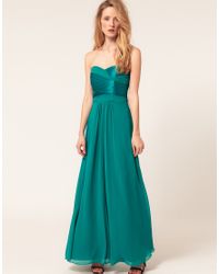 coast maxi pleat satin dress jade