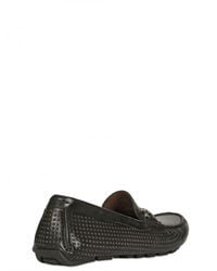 Dolce & Gabbana Leather Mesh Loafers in Black for Men - Lyst