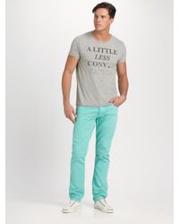 Scotch & Soda | Gray A Little Less Conversation Tee for Men | Lyst