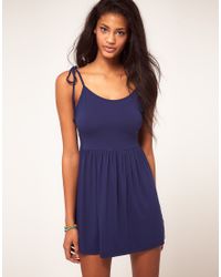 Summer Dress With Tie Shoulder Straps