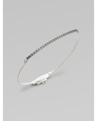 Marco Bicego | 18k White Gold Pavé Black Diamond Bracelet | Lyst