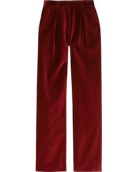 Steven Alan | Red Francis Pleated Dress Pants | Lyst