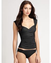 wide strap tankini top