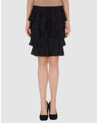 RED Valentino | Black Merino Wool Skirt | Lyst
