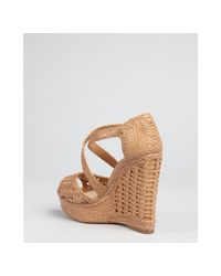 nude woven sandals