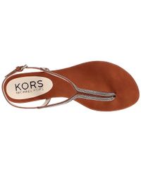 Brown Slingback embellished Lyst Sandals sandals  Chain mens &   Zanna thong slingback Thong Leather