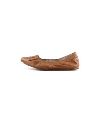 Elizabeth and James | Brown Leather Ballet Flats | Lyst