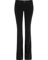 lovestory brand jeans flared corduroy stretch rise low