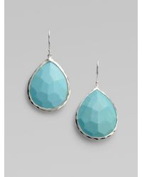 Ippolita | Metallic Turquoise Sterling Silver Large Teardrop Earrings | Lyst