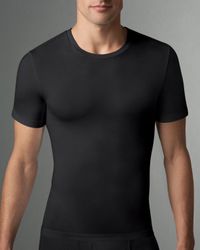 Spanx | Black Cotton Compression Crewneck Tee for Men | Lyst