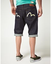 evisu jean shorts