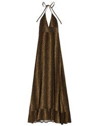 Melissa Odabash | Black Barrie Cheetah-print Jersey Maxi Dress | Lyst