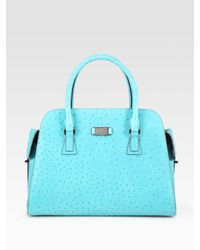 michael kors ostrich tote