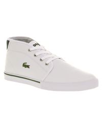 Lacoste Ampthill White Leather for Men | Lyst