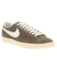 low blazer nike soft gray grey