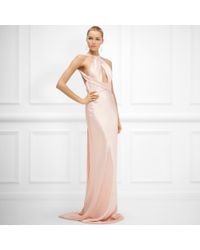 ralph lauren satin dress