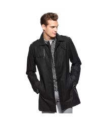 Calvin klein leather trench coat clearance
