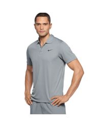 gray nike polo