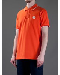 moncler orange polo