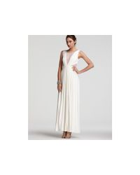 BCBGMAXAZRIA | White Magdalena Gown | Lyst